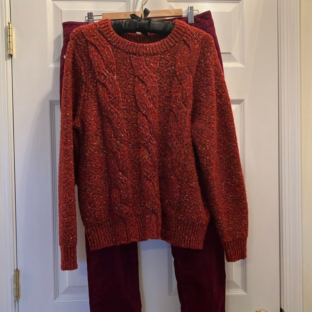 Warm and Cozy Rust colored Sweater.